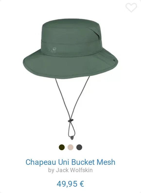 Chapeau Uni Bucket Mesh by Jack Wolfskin