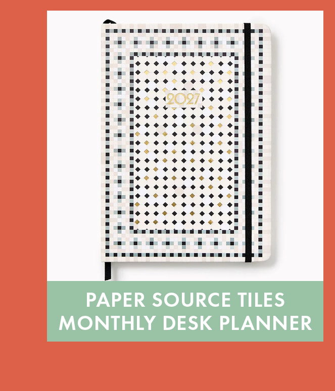 Paper Source Tiles Monthly Desk Planner