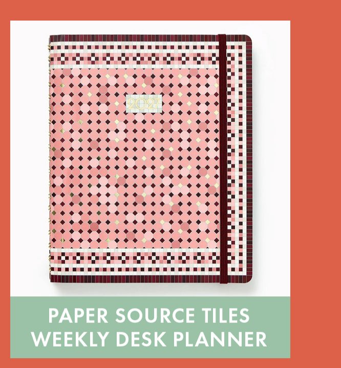 Paper Source Tiles Weekly Desk Planner
