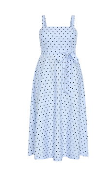 Shop the Lily Spot Print Cotton Midi Dress