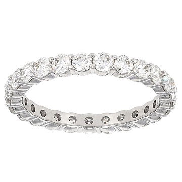 Moissanite Platineve Eternity Band 1.50ctw DEW