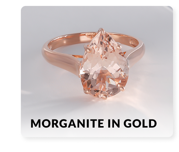 Morganite in Gold