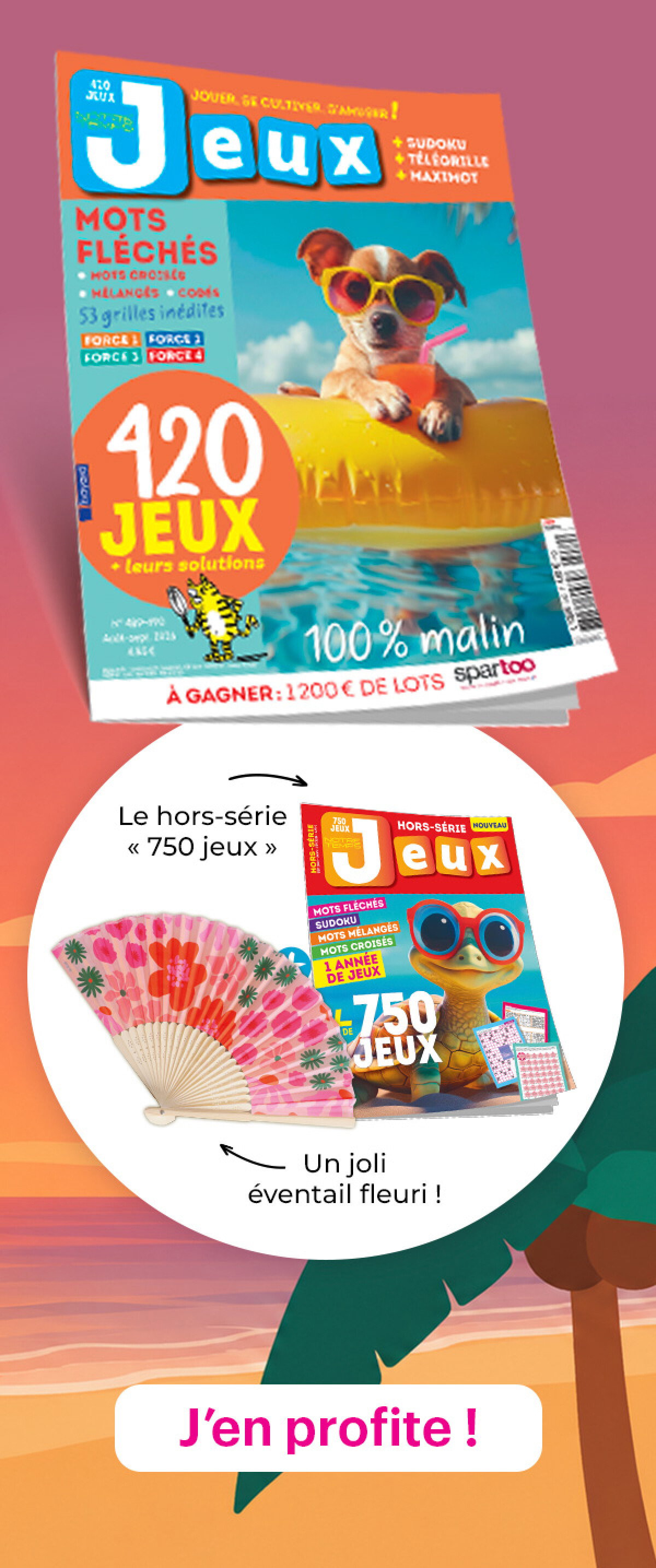 2 ans d'abonnement pour le prix d'un et en cadeau, l'étui à lunettes léopard offert !