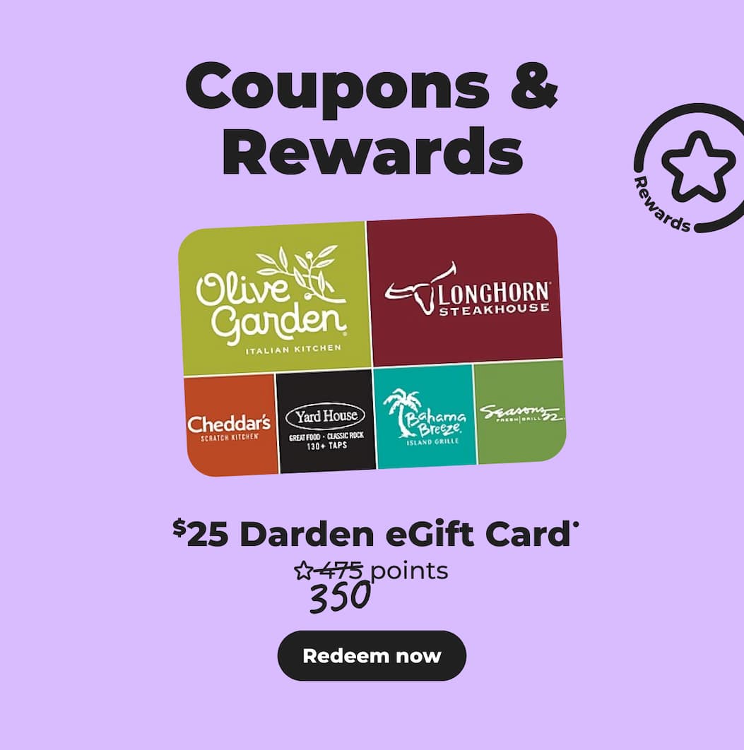 $25 Darden eGift Card• - Redeem now