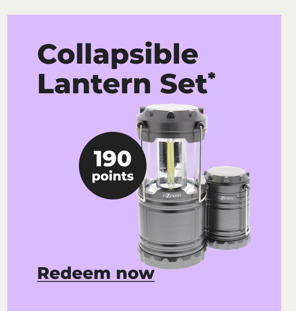 Collapsible Lantern Set* - Redeem now