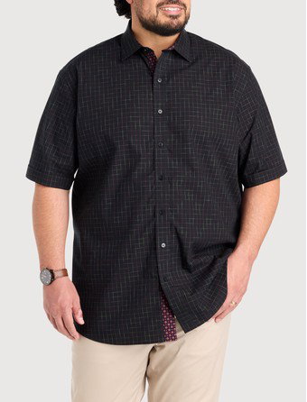 Tonal Plaid Sport Shirt