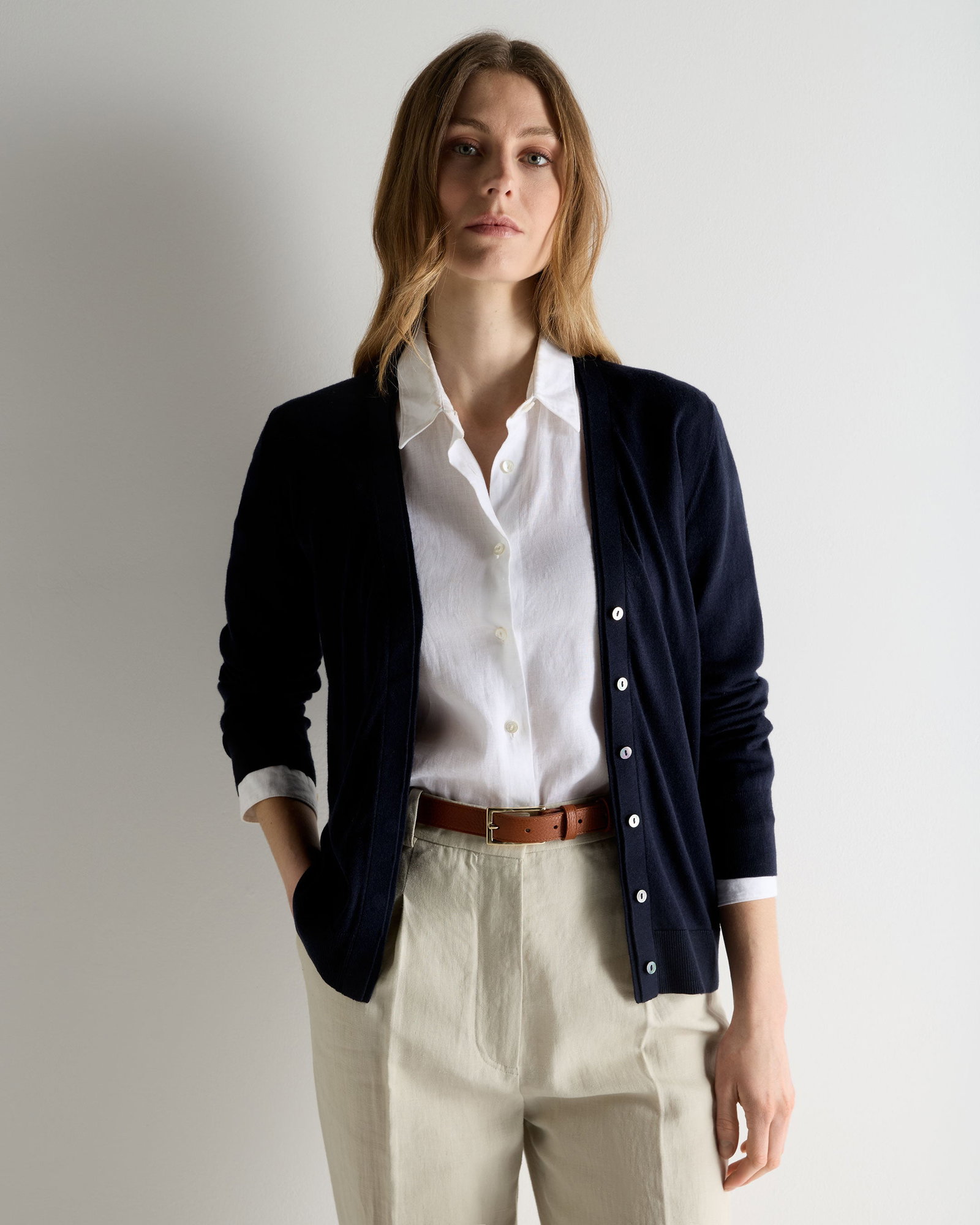 Women's Cotton Cashmere Cardigan