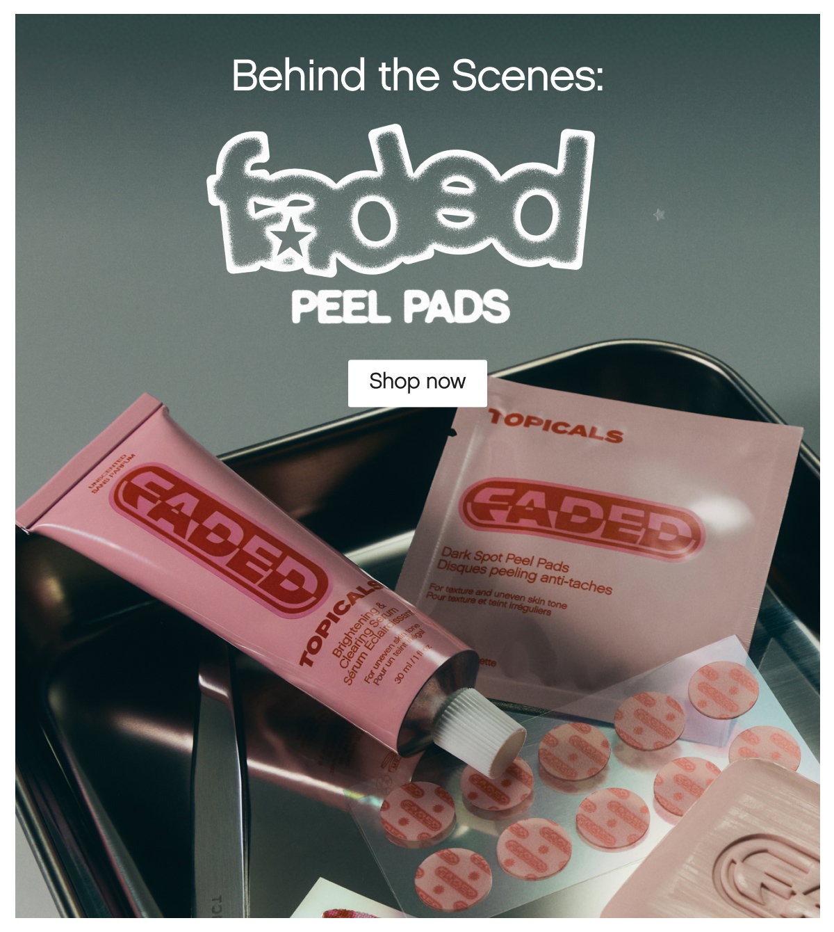 Behind the Scenes: Faded Peel Pads