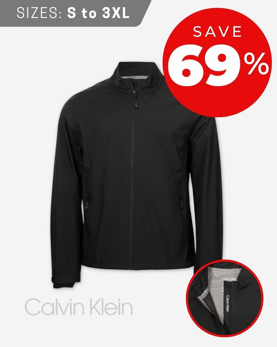 Calvin Klein Mens 2026 Highland Waterproof Breathable Jacket - Black