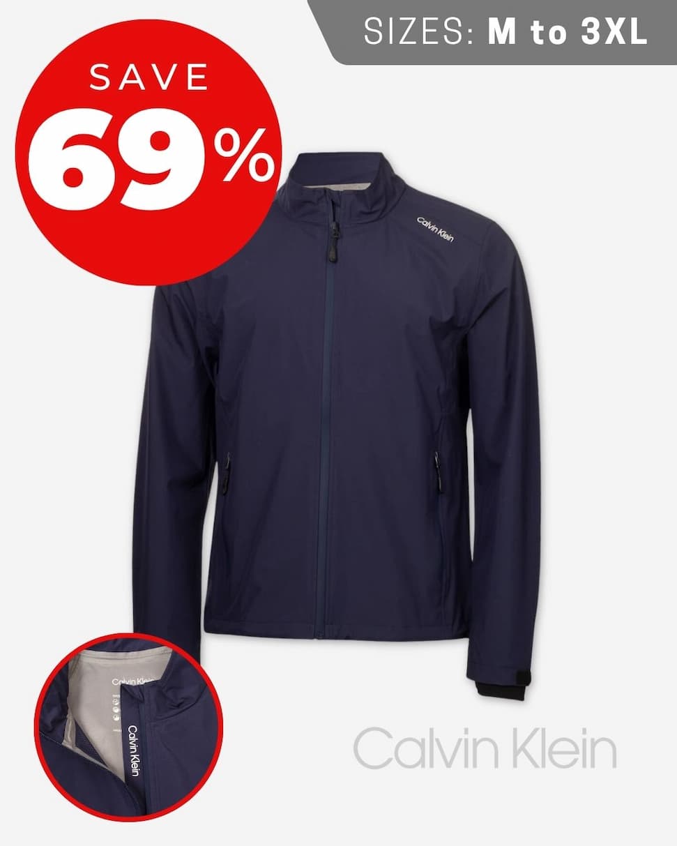 Calvin Klein Mens 2026 Highland Waterproof Breathable Jacket - Navy