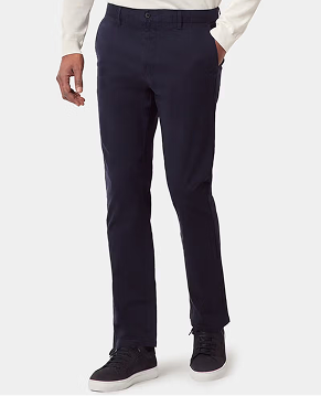 Slim Fit Dark Navy Garment-Dyed Chinos
