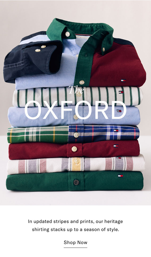 The OXFORD In updated stripes and our prints, heritage shirting stacks up to a season of style.. Shop Now 
