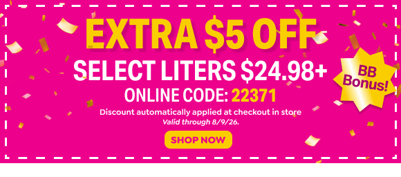 FINAL WEEK TO SHOP LITER SALE