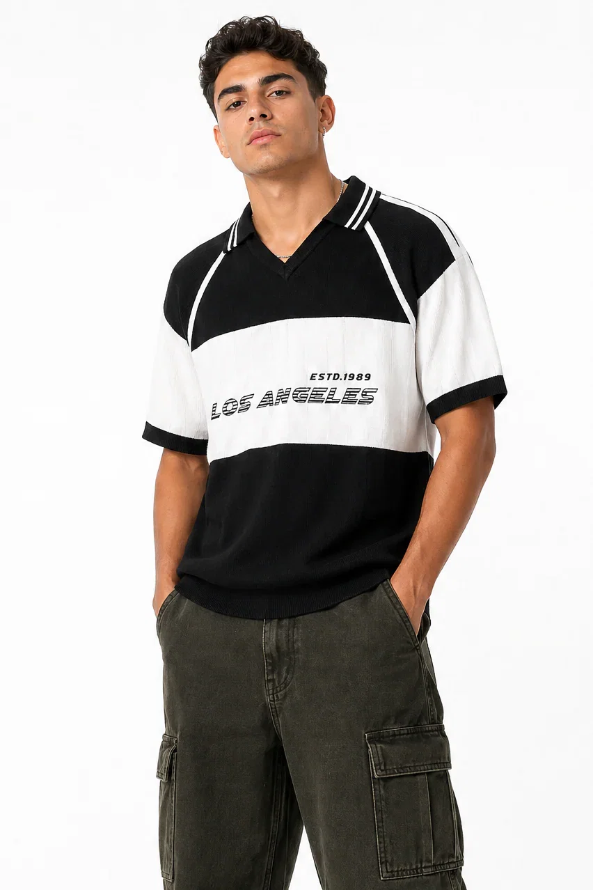 Image of Los Angeles Knit Collared Shirt