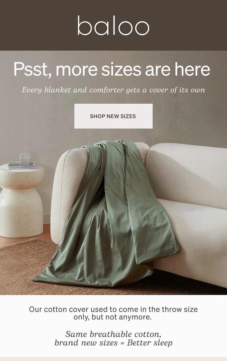 SHOP NEW SIZES