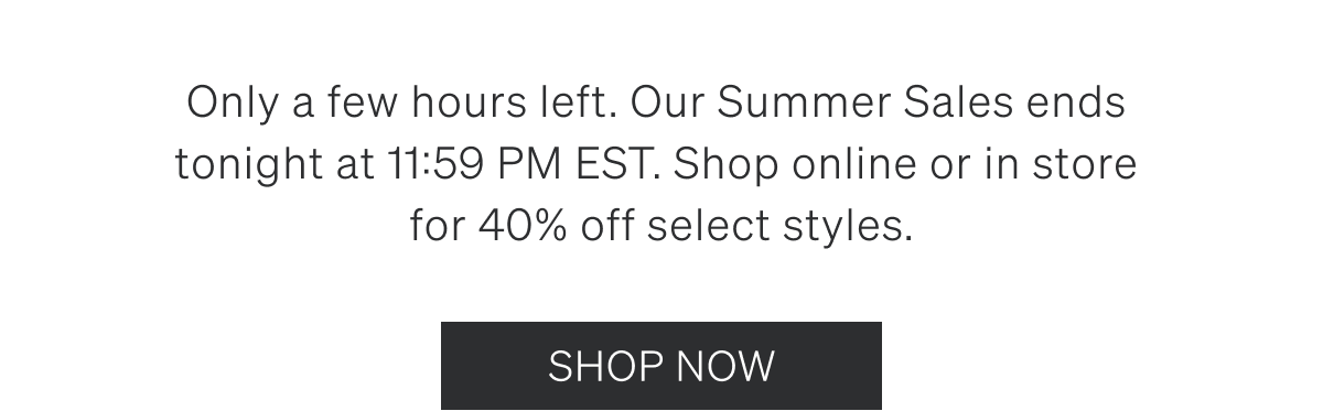 SALE ENDS SOON| [SHOP NOW]