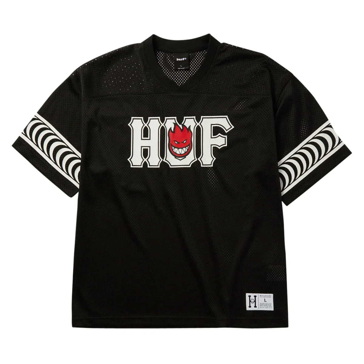 Image of HUF x Spitfire End Zone Jersey - Black