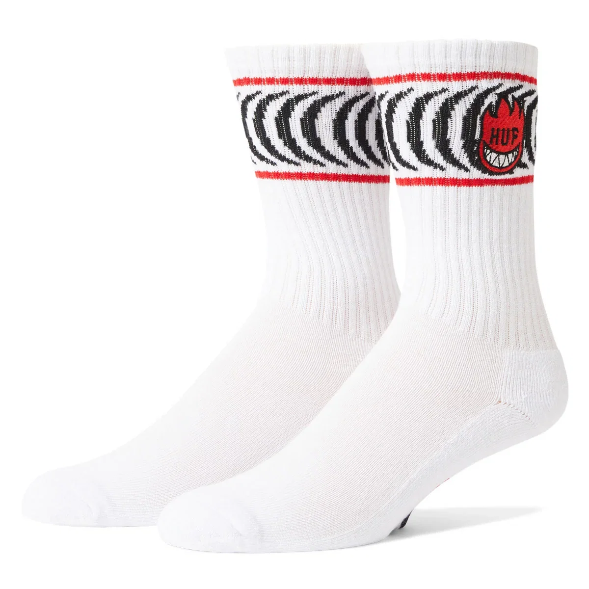 Image of HUF x Spitfire Spiral Socks - White