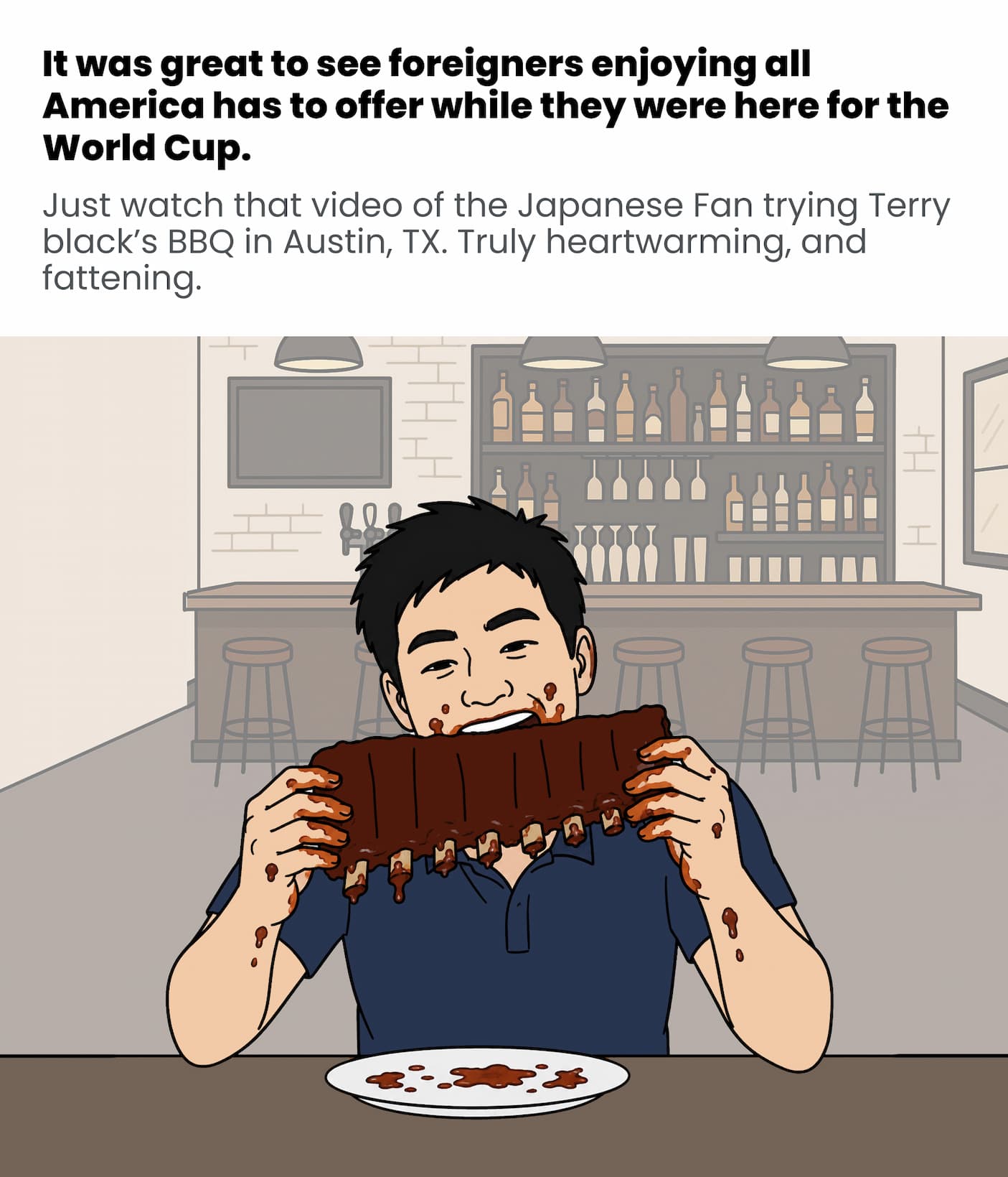 Foreigners enjoyed the US