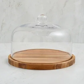 Acacia Glass Cake Dome