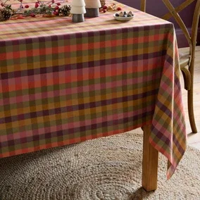 Multi Check Tablecloth