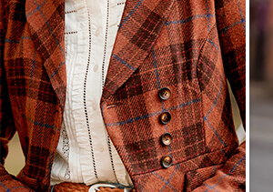 Autumn Days Asymmetric Check Jacket