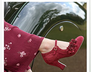 Just Perfect Floral Mary Jane Shoes