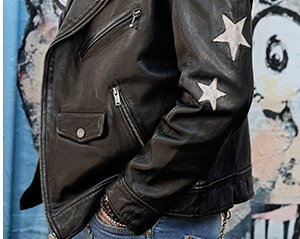 Studded Star Biker Jacket