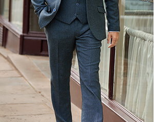 Charming Herringbone Blazer