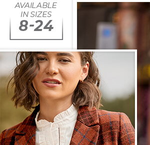 Autumn Days Asymmetric Check Jacket