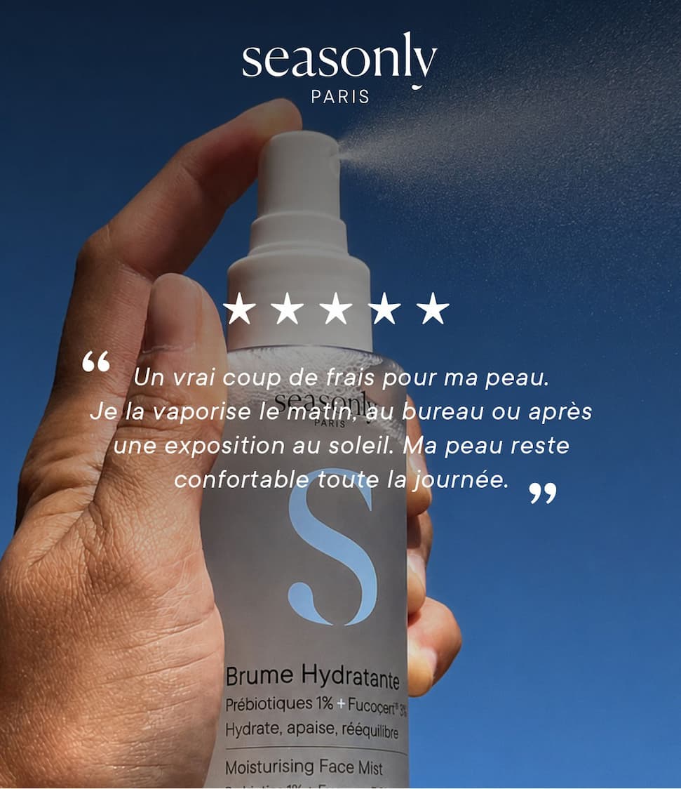 "Un vrai coup de frais pour ma peau. Je la vaporise le matin, au bureau ou après une exposition au soleil. Ma peau reste confortable toute la journée." 