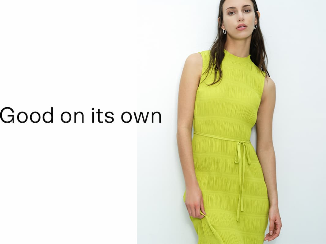 Reese Green Sleeveless Plisse Tie Waist Midi Dress