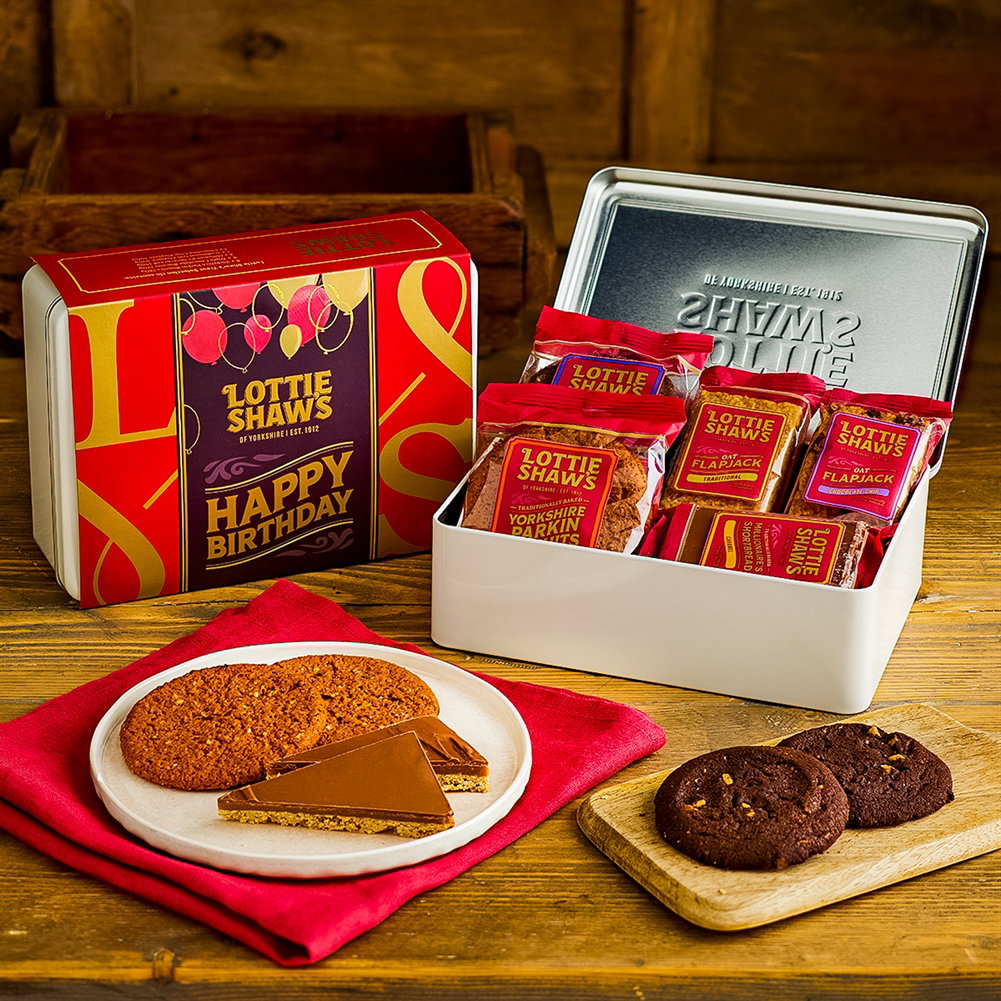 Image of Lottie Shaw's Birthday Tin of Baked Treats