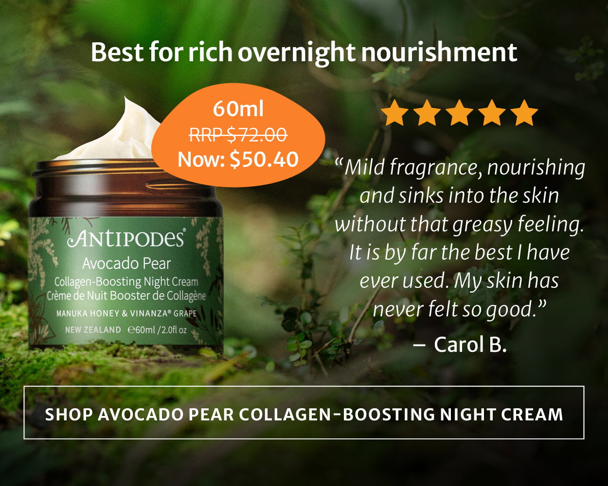 Shop Avocado Pear Collagen-Boosting Night Cream