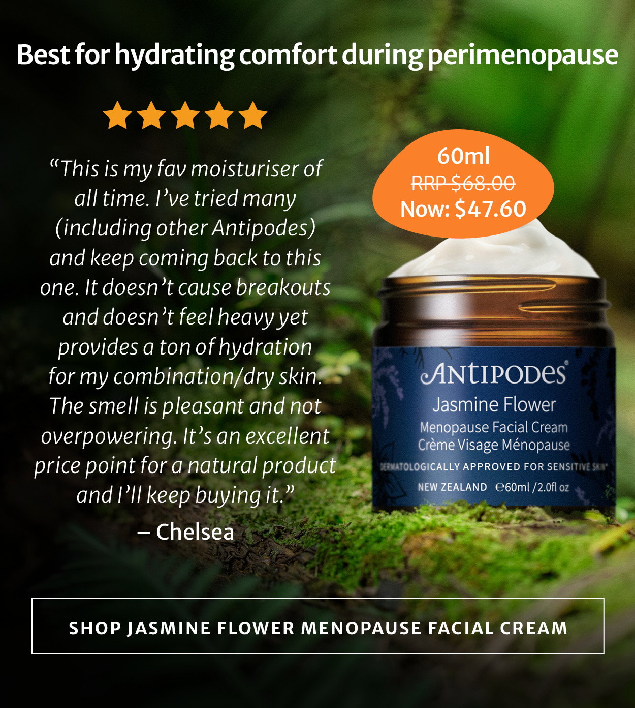 Shop Jasmine Flower Menopause Facial Cream