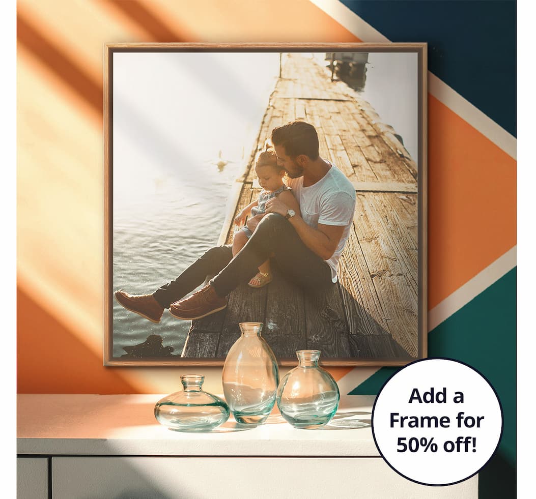 Add a frame for 50% off!