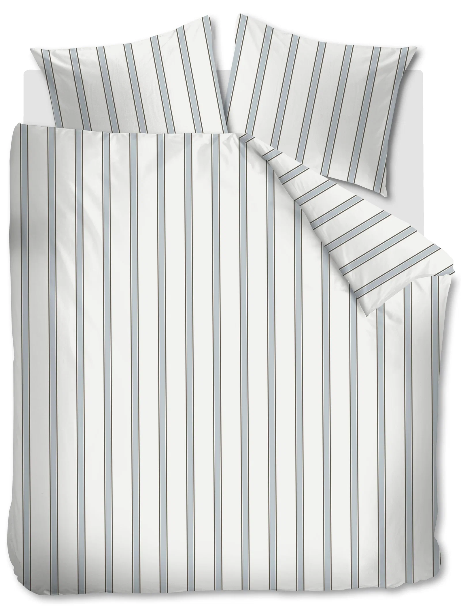 Image of vtwonen Dekbedovertrek Fun Stripe - 200 x 220 cm - Blauw