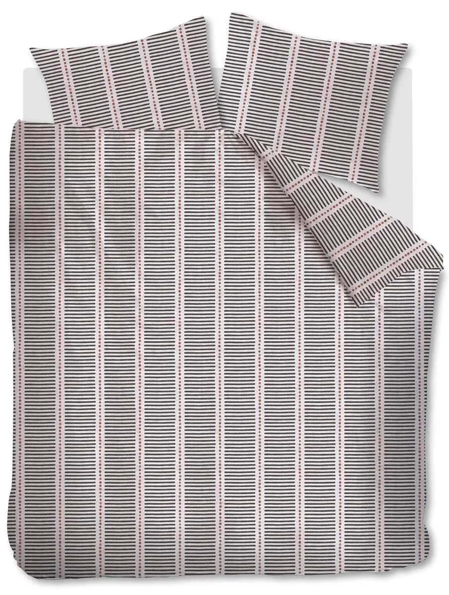 Image of vtwonen Stip and Stripe dekbedovertrek - Tweepersoons - 200x200/220 cm - Blush