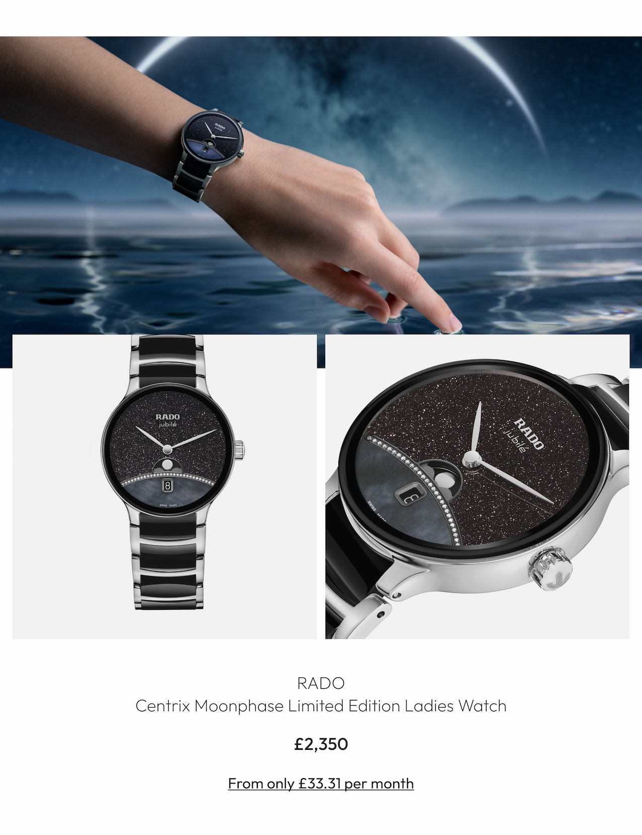 Rado Centrix Moonphase Limited Edition Ladies Watch R30234762
