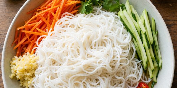 Six single packs of Miracle Noodle, chosen one at a time