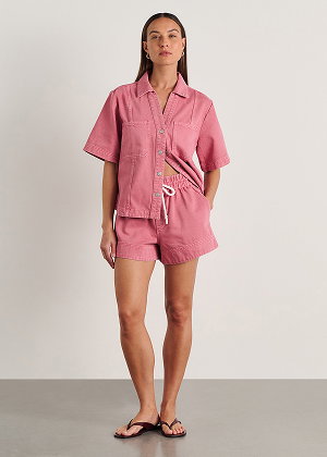 JAG Loe Denim Shorts Tea Rose