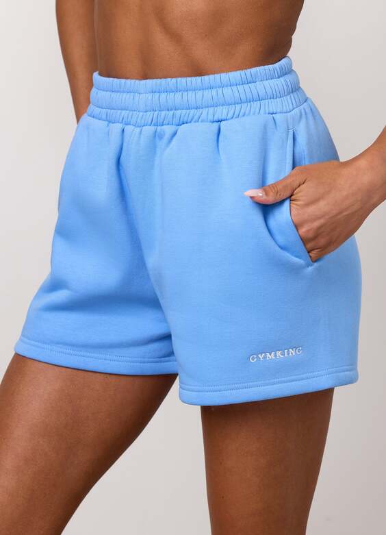 Gym King 365 Fleece Short - Blue Cotton