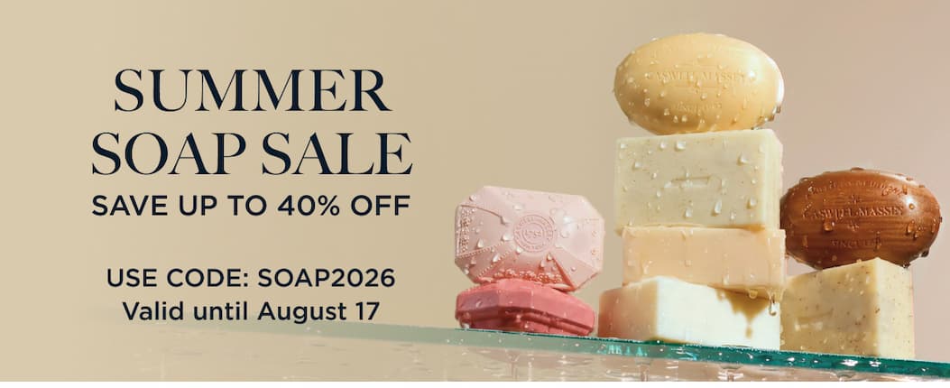 SUMMER SOAP SALE | SAVE UP TO 40%  USE CODE: SOAP2026 VALID UNTIL: AUGUST 17