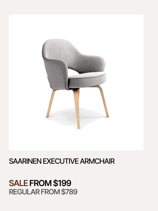 SAARINEN EXECUTIVE ARMCHAIR - SALE FROM $199 - REGULAR FROM $789