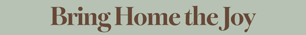 Bring Home the Joy