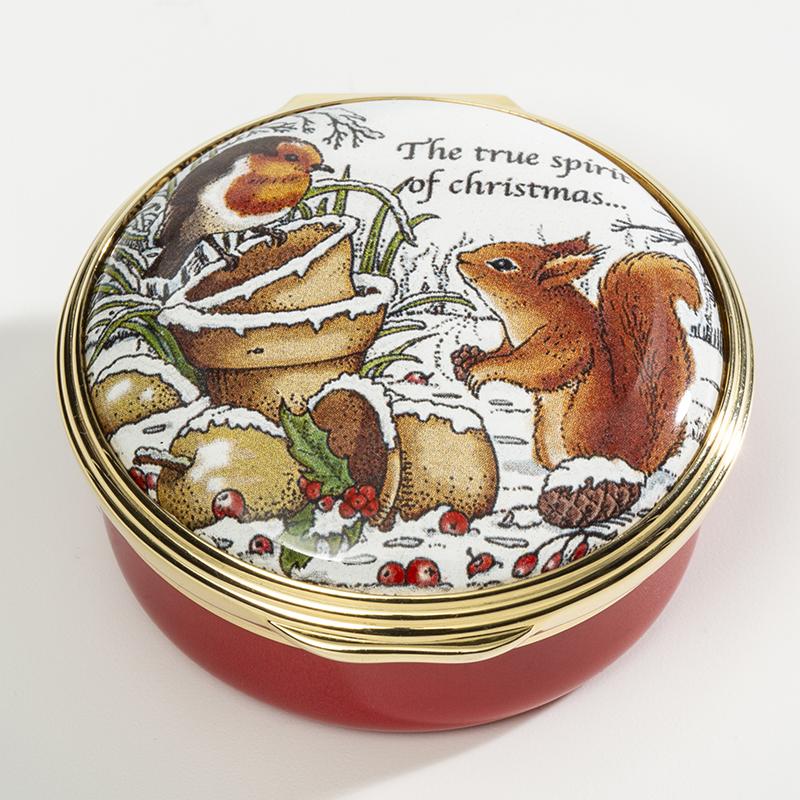 Image of Woodland in the Snow Enamel Box