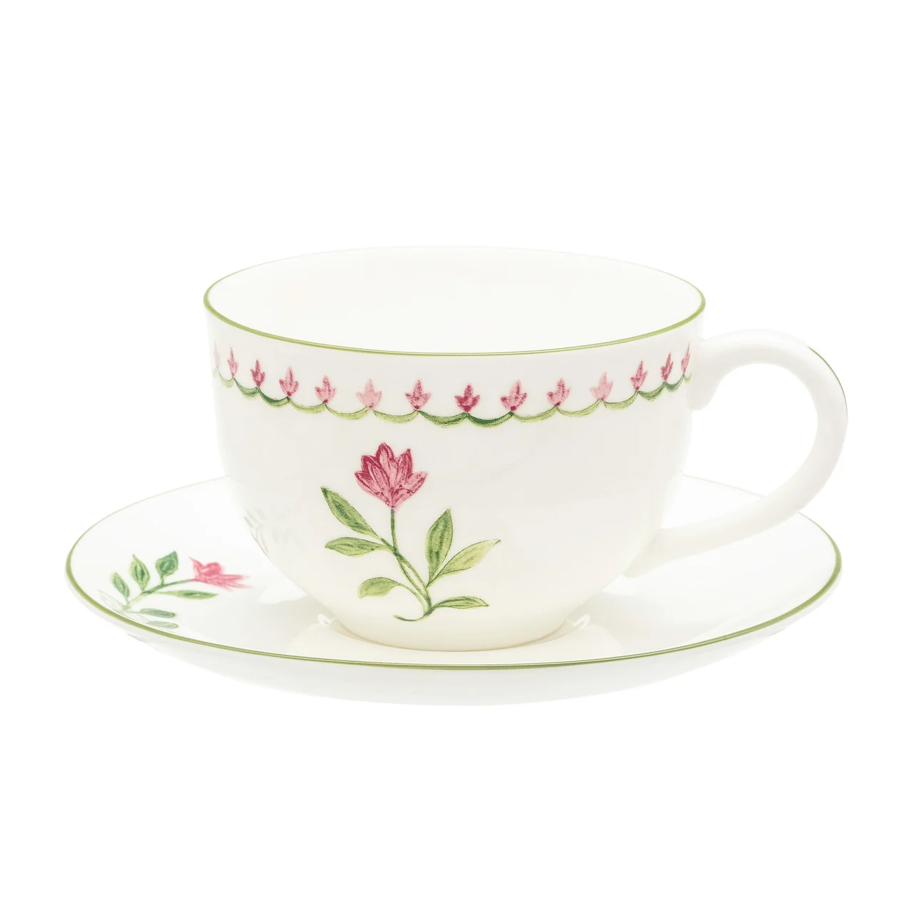 Image of Marguerite Pink Teacup & Saucer