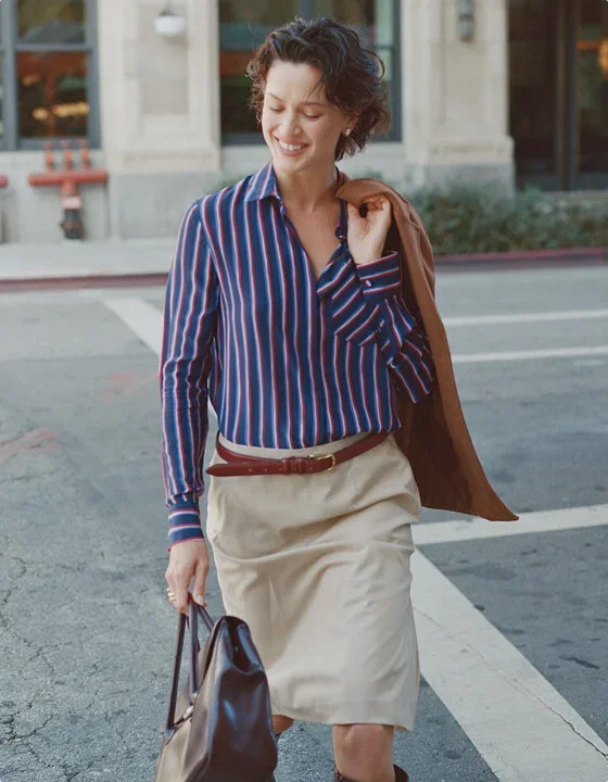 STRIPED BUTTON DOWNS