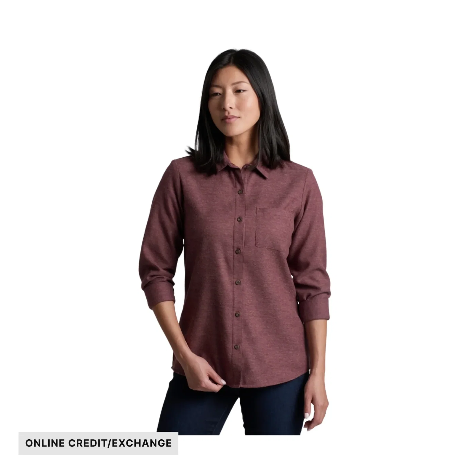 Image of Kuhl Women's Whisper Flannel - Raisin