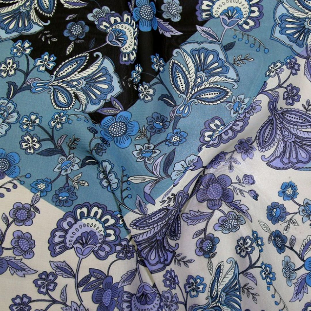 Deadstock Sheer Chiffon Fabric Purple